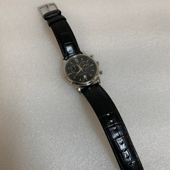 NEW Joseph Abboud Men's Leather Black Croc Watch - Picture 4 of 7